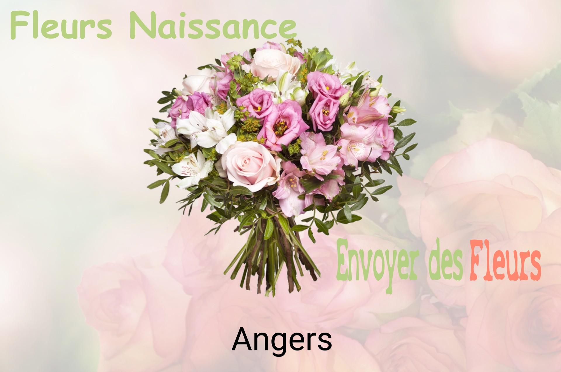 Bouquet de fleurs de naissance livré à Angers